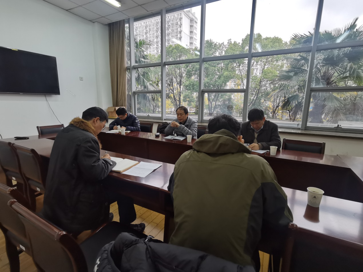 2022年12月1日,体育馆206,金尚忠、冯爱明、陈刚、李清、李飞标、张向军