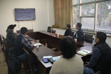 2021年12月14日下午16点20分天健体育馆206会议室,徐江荣校长走访体育军事部